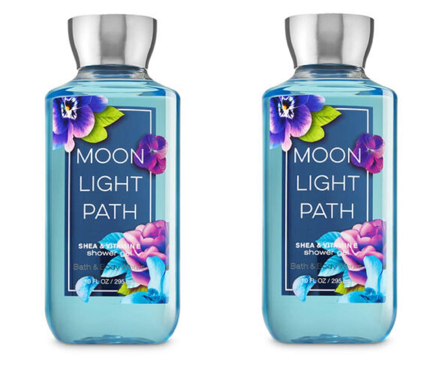 Bath & Body Works Shea Enriched Shower Gel New Improved Formula 10 Oz. (Moonlight Path) (Pack of 2)