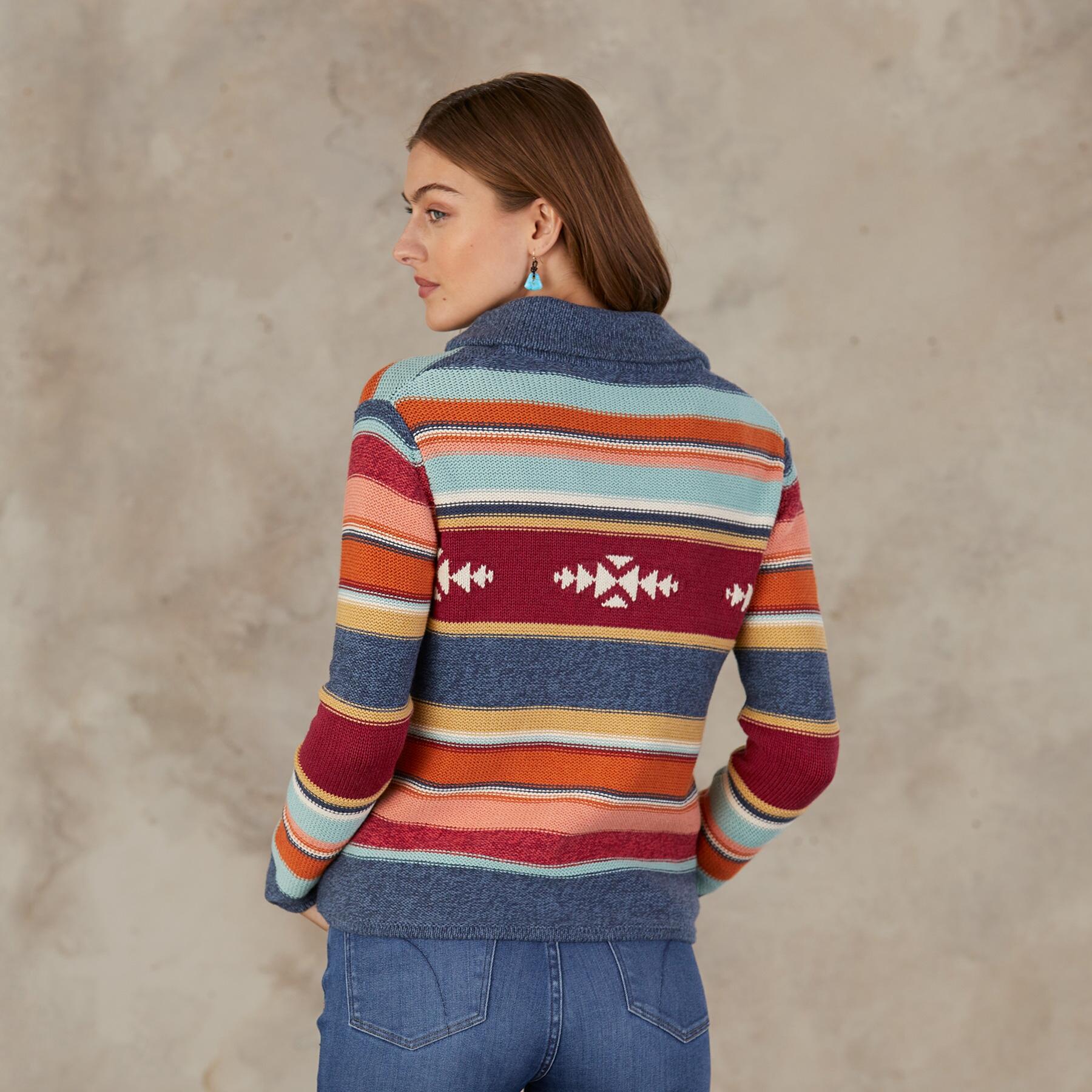 Shawl Collar Stripe Cardigan