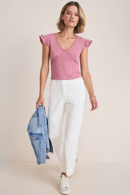 Stella Flutter Sleeve Knit Top