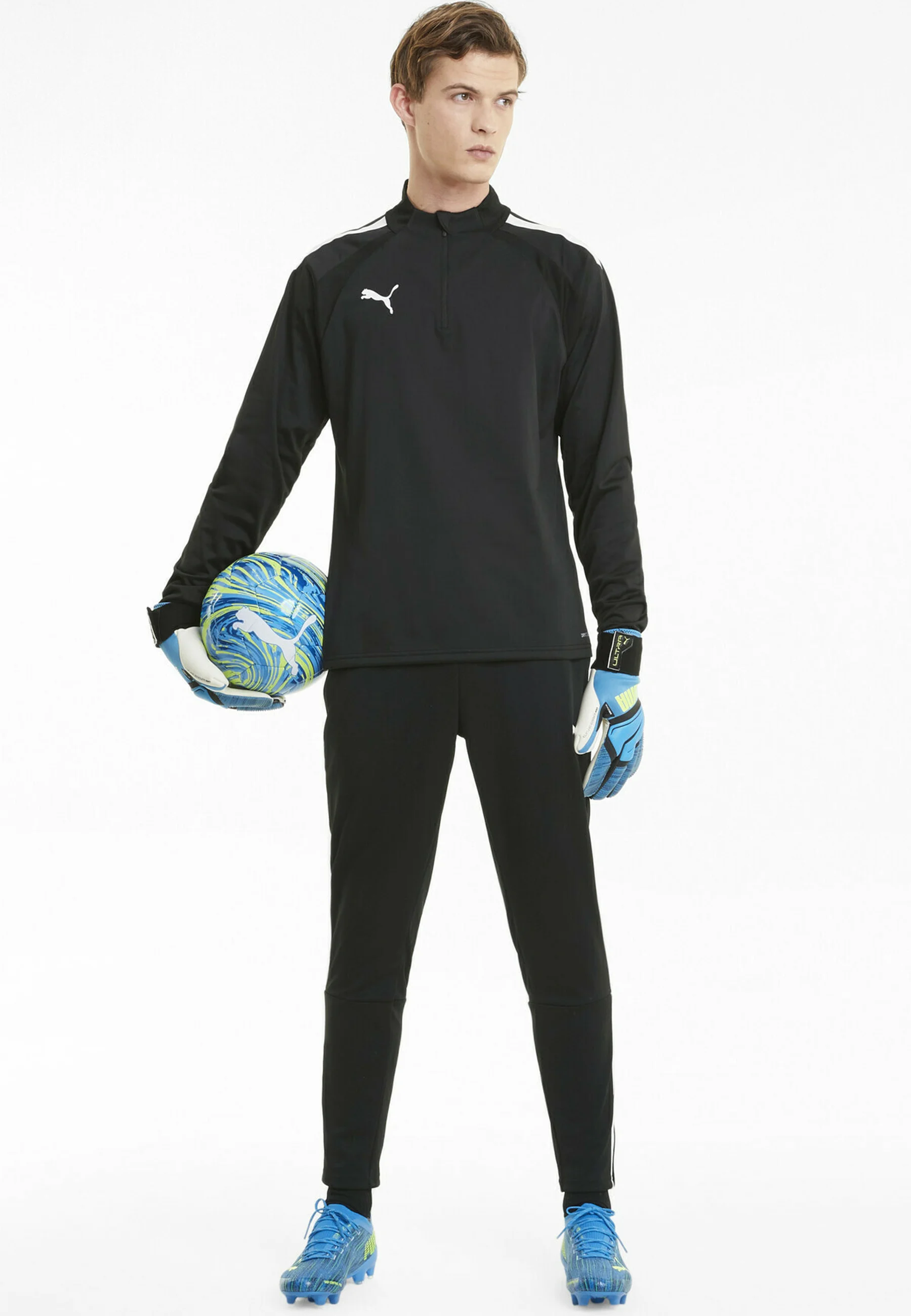 TEAMLIGA ZIP - Maglietta a manica lunga