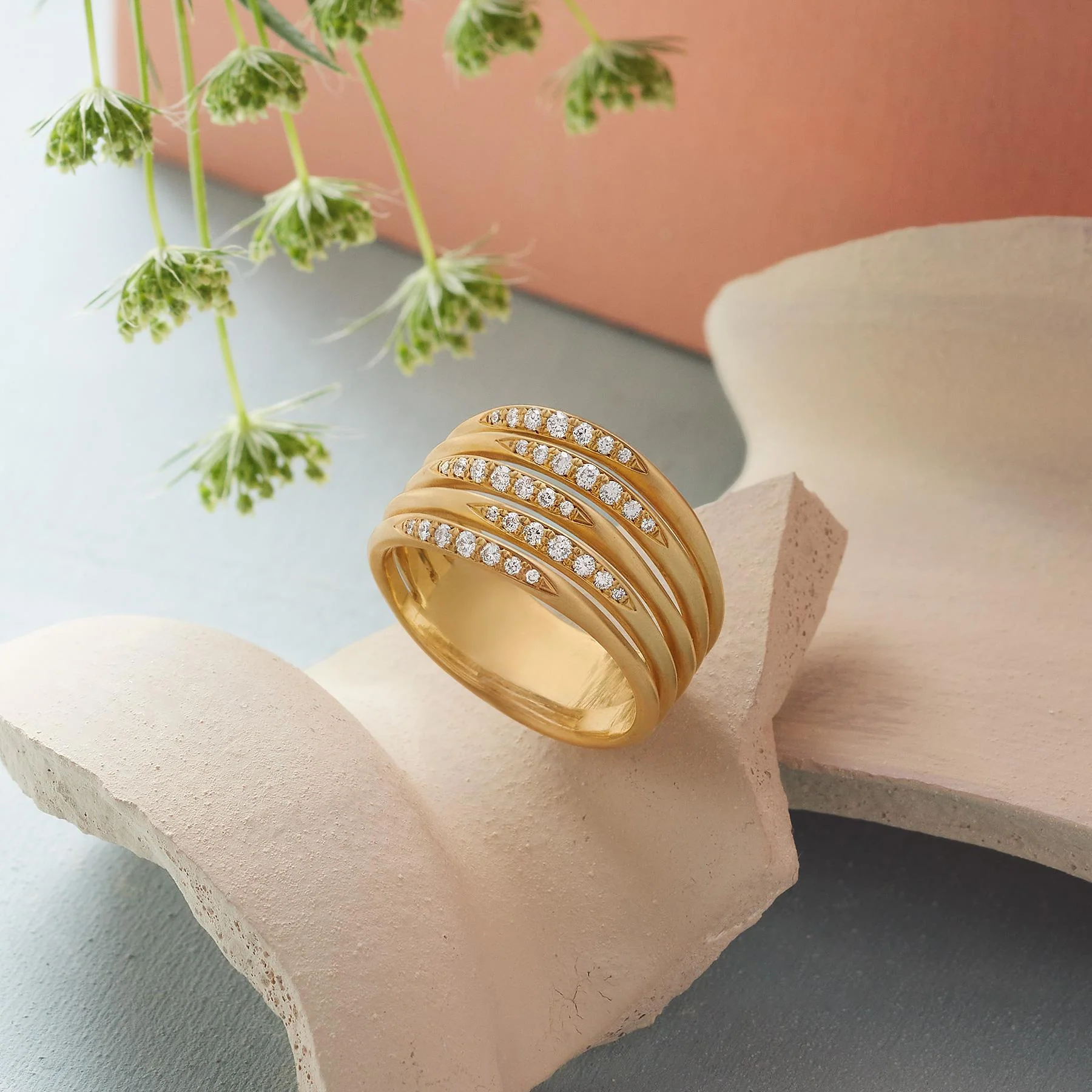 Diamond Riverways Ring