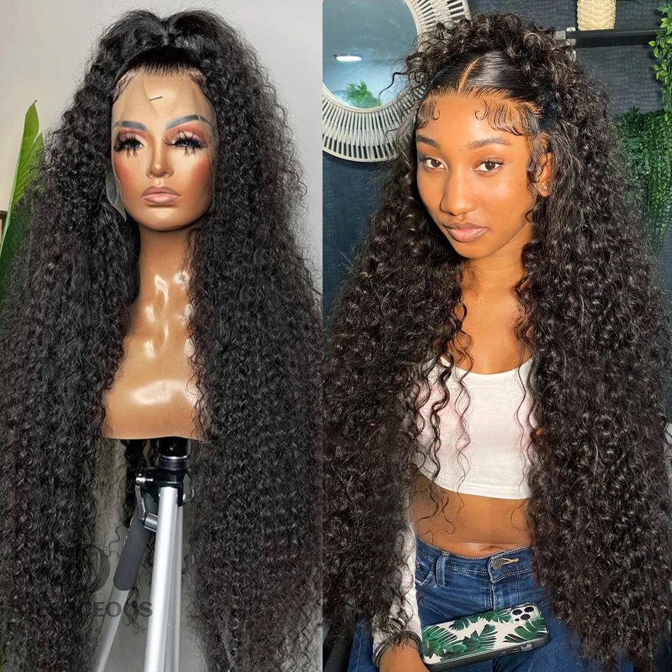 360 Lace Frontal Wig Brazilian Curly Wave Virgin  Hair