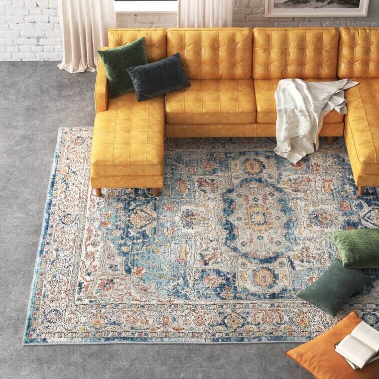 Amalie Blue/Ivory Rug