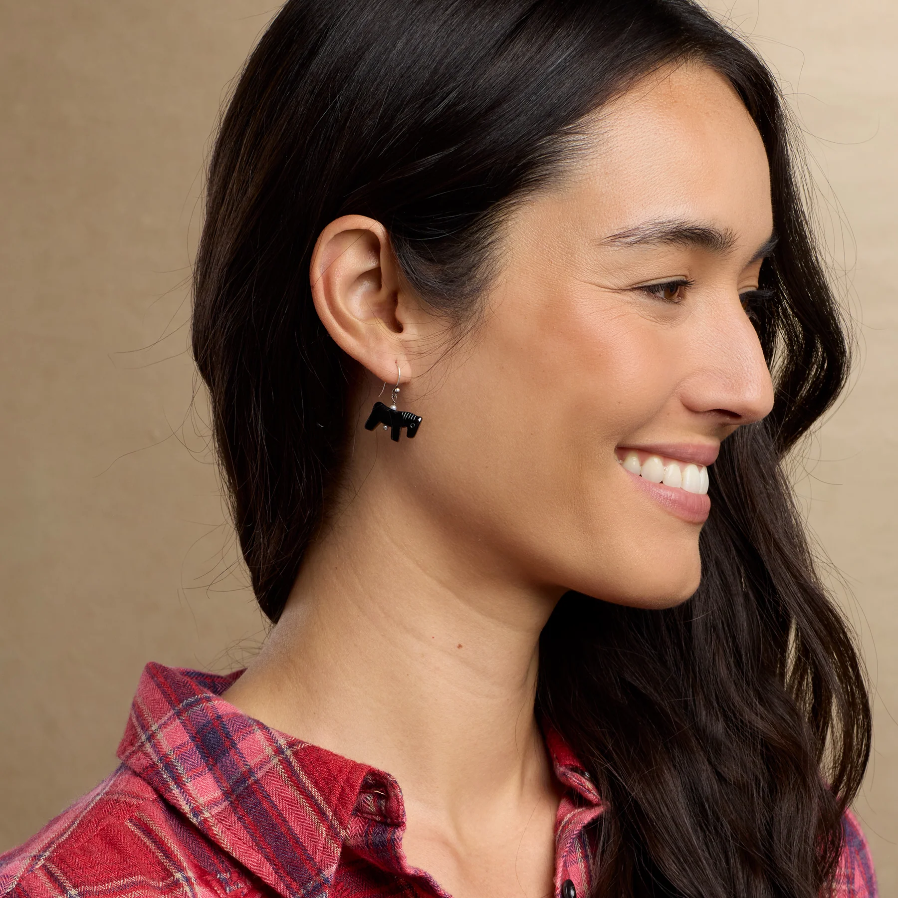 Black Mustang Earrings