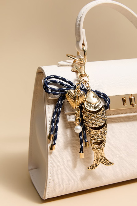 Tara Gold Fish Bag Charm