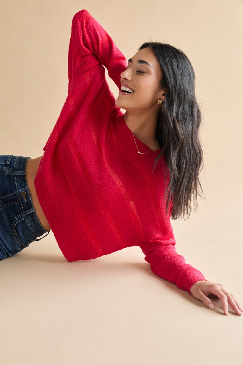 Anita Crew Neck Pullover Sweater