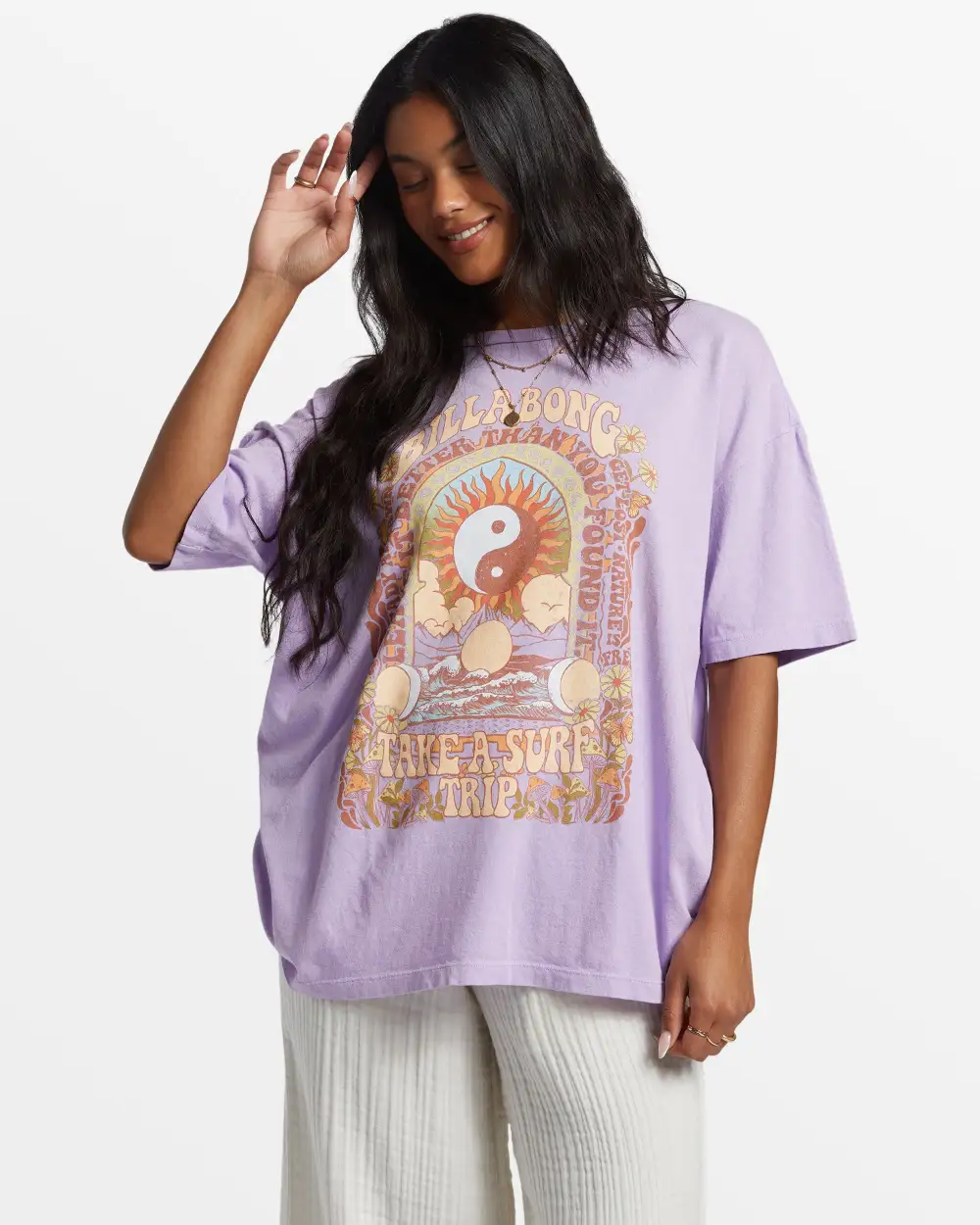 Final inventorySurf Trip Oversized T-Shirt - Tulip