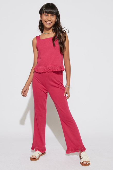 Hello Franki Crochet Fringe Pants for girls