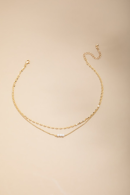 Rosemary Layered Pearl Pendant Necklace