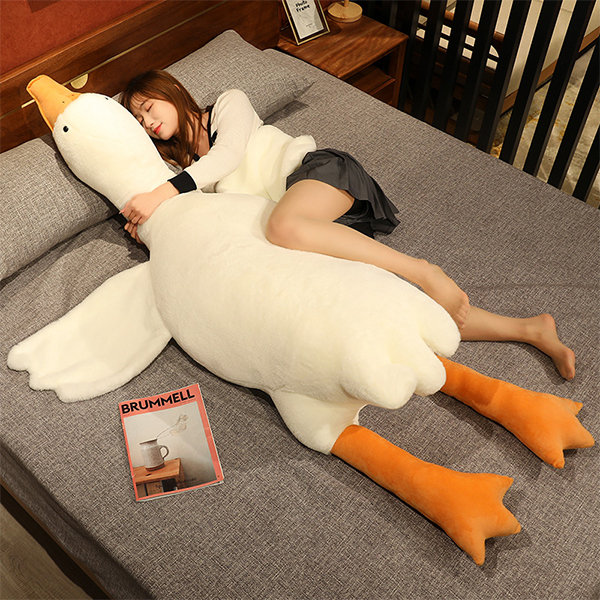 Big White Goose Pillow - Plush - 2 Sizes