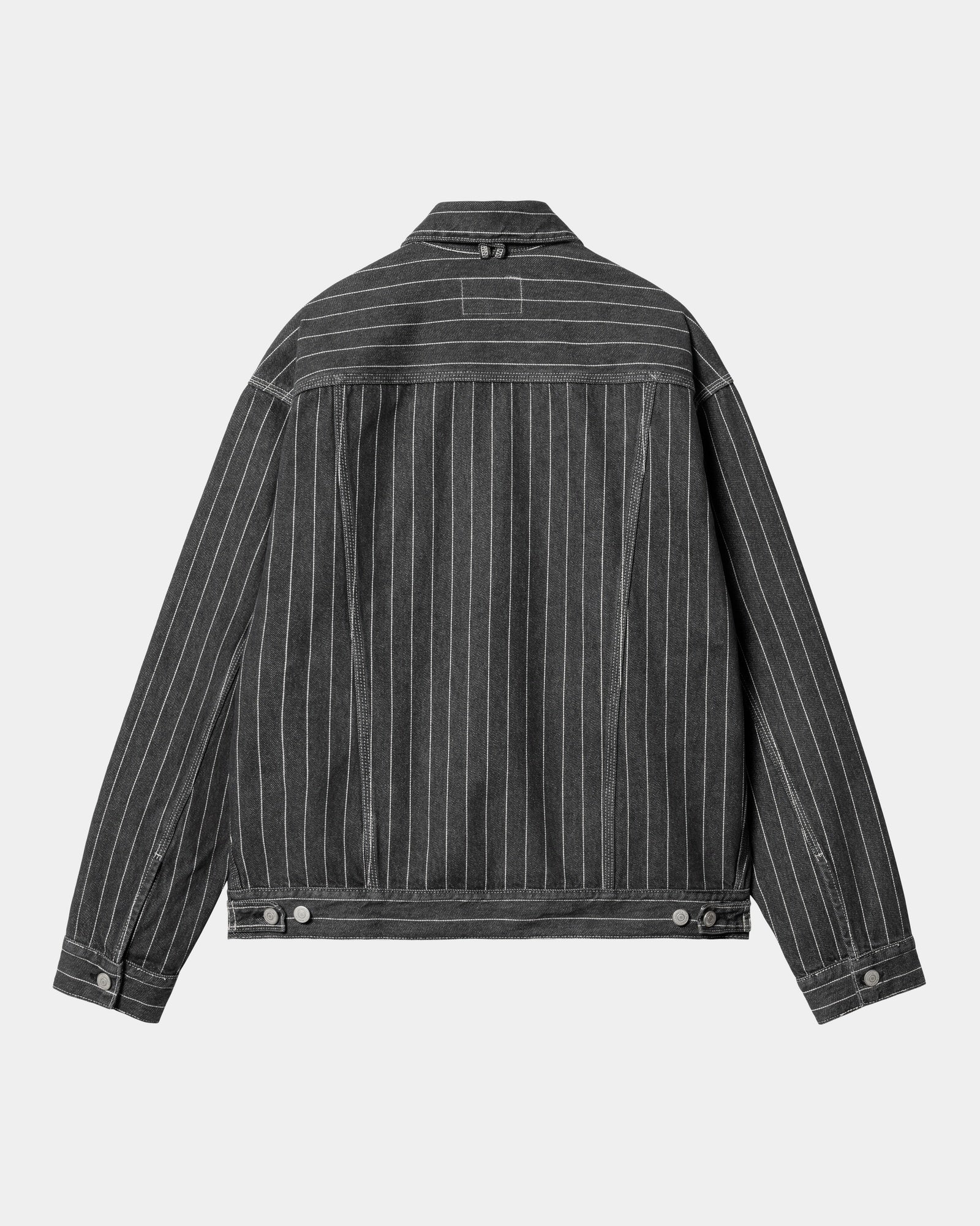 Final inventoryOrlean Stripe Jacket | Black / White (stone washed)