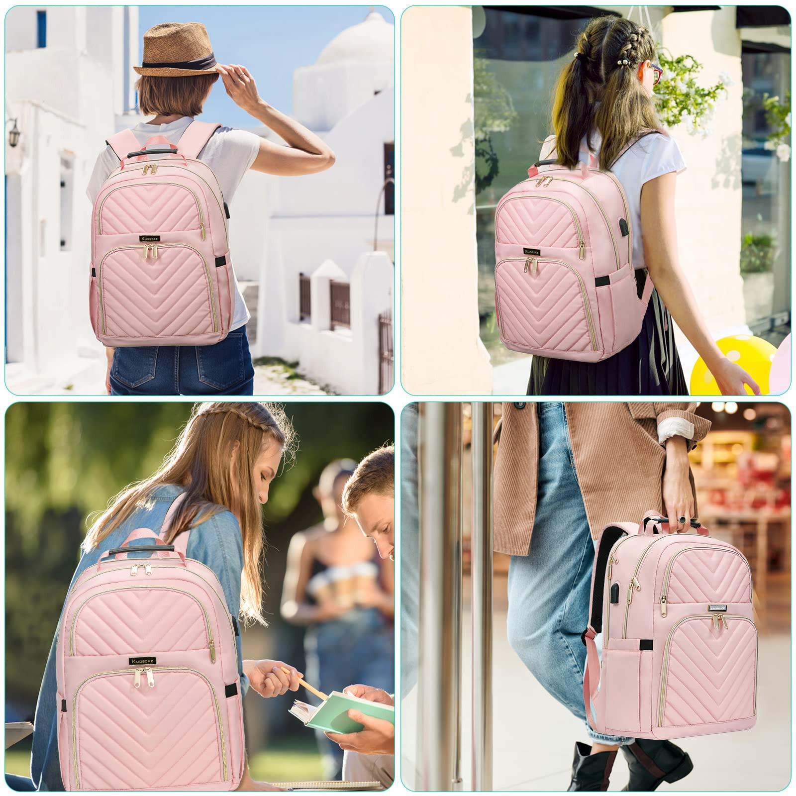 Only-bags.store Schulrucksack Teenager mit USB-Ladeanschluss, Laptop-Rucksack Stylish Daypack Wasserdicht für die Schule