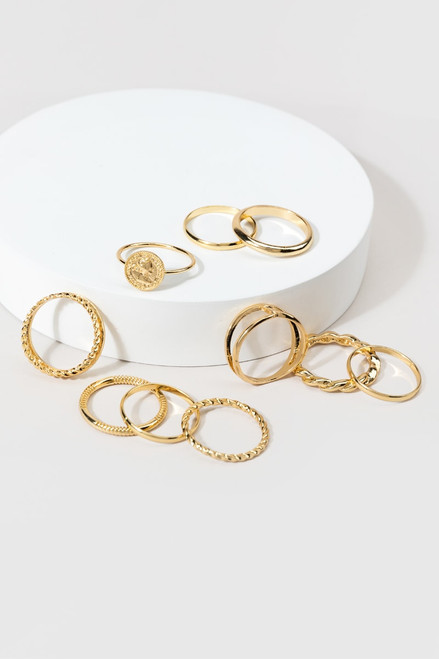 Geovanni Coin Ring Set