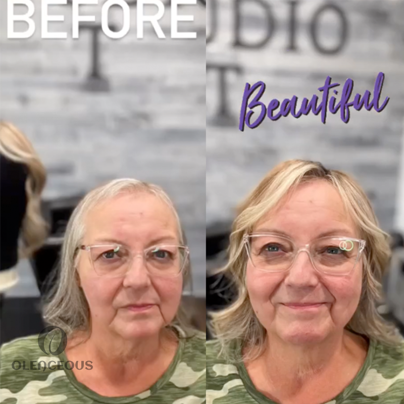 Layered hair Natural Hair Topper Can Be Hot Roll and Dyed