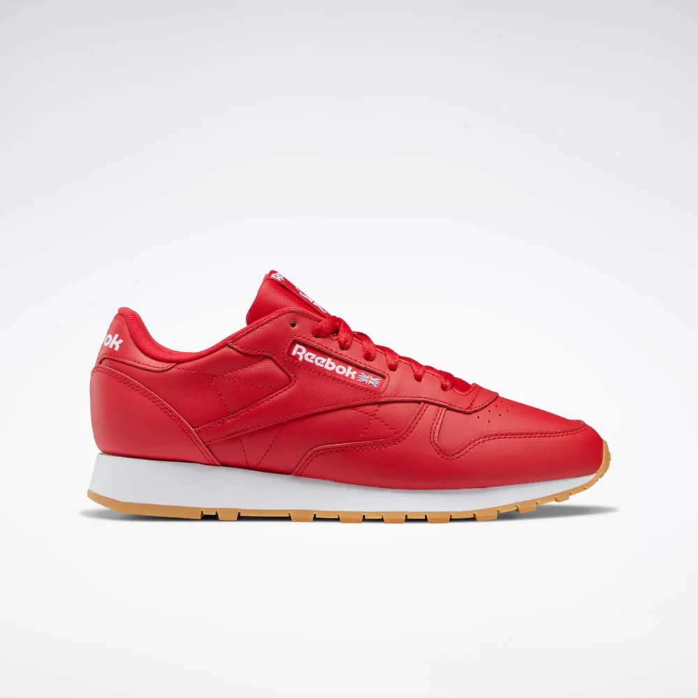 Final inventoryReebok Men's Classic Leather Shoes - Vector Red / Ftwr White / Rubber Gum