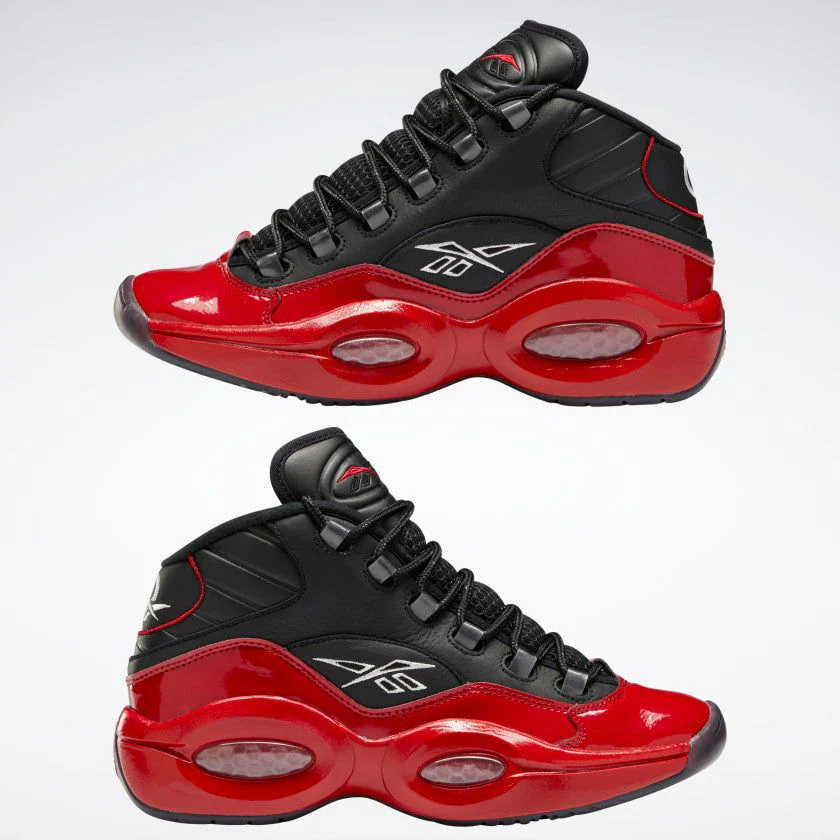 Final inventoryReebok Men's Question Mid Basketball Shoes - Black / Vector Red