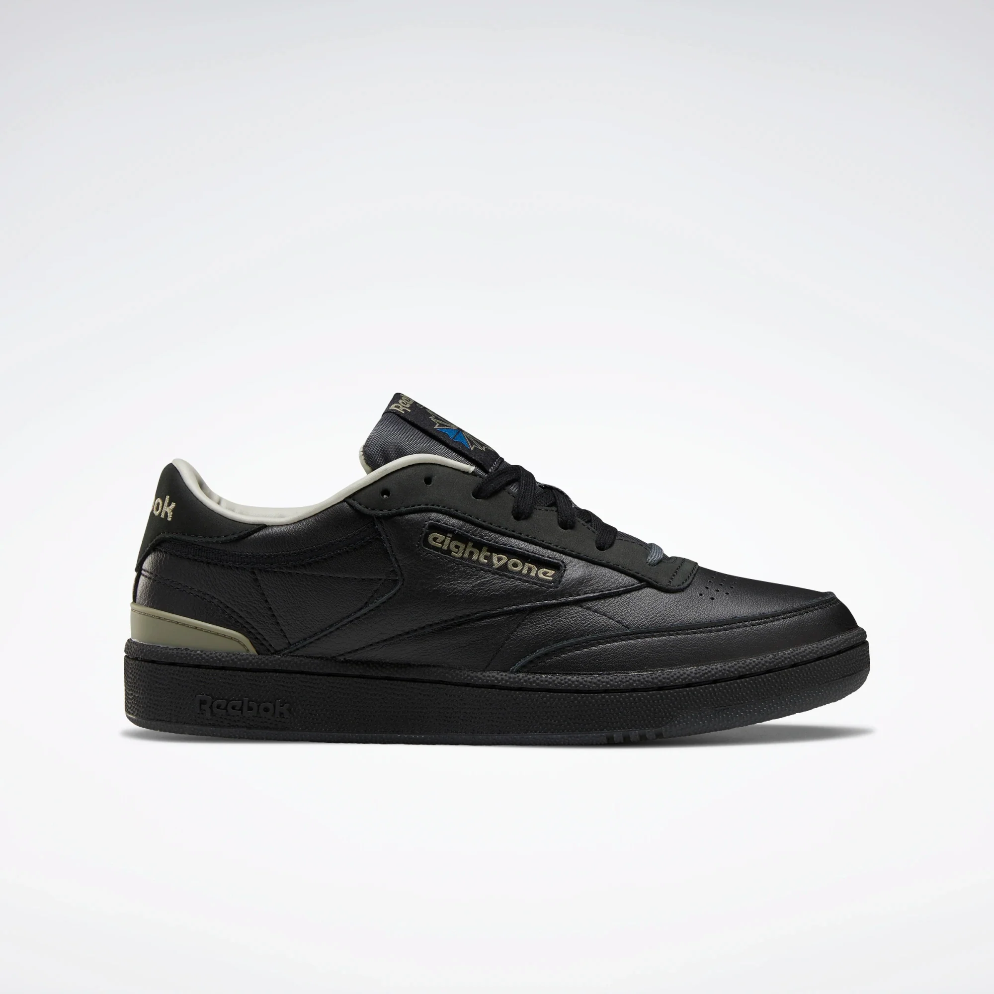 Final inventoryReebok Men's Club C 85 Shoes - Black / Khaki / The Blues