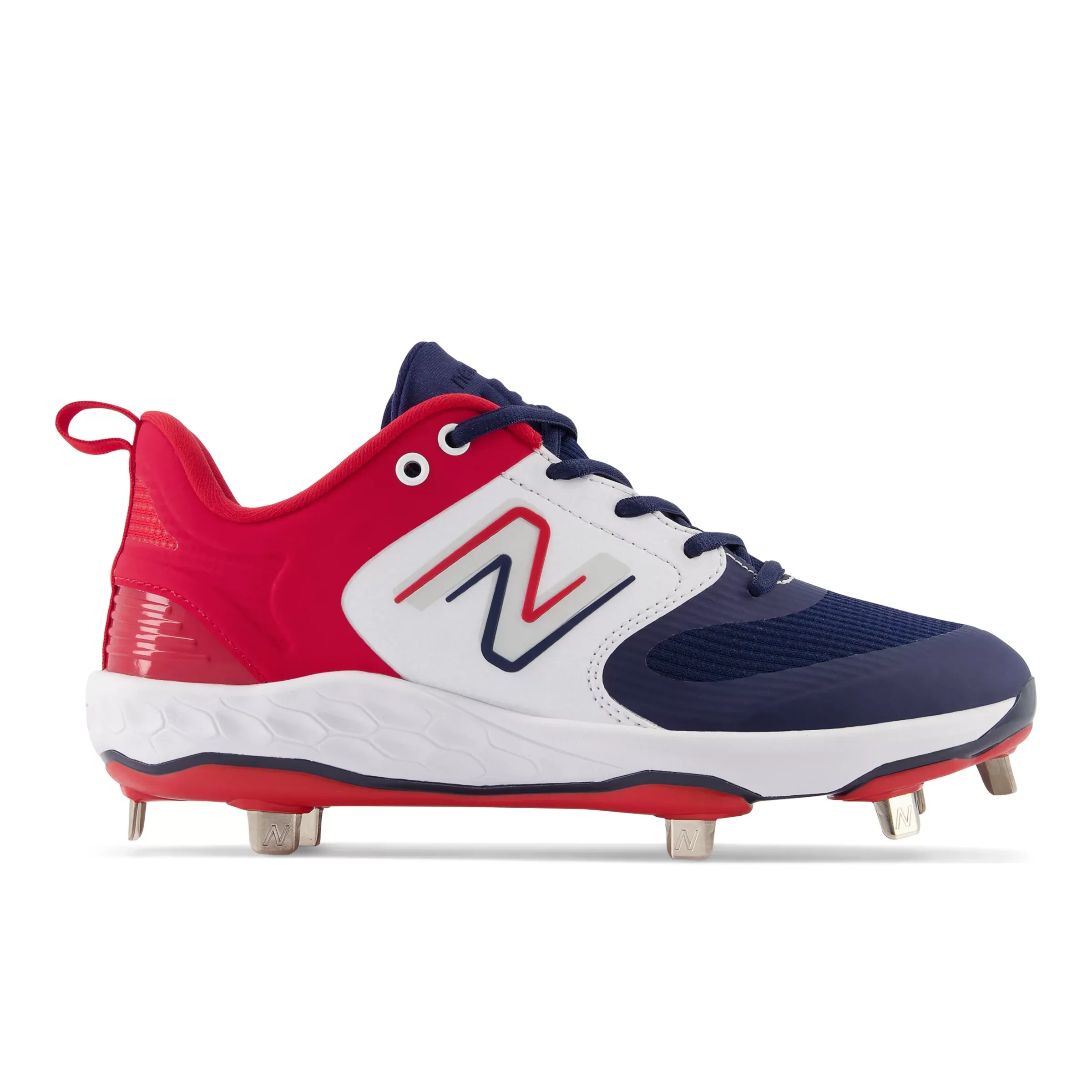Final inventoryFresh Foam X Velo v3 Metal - Red with White and Navy Blue