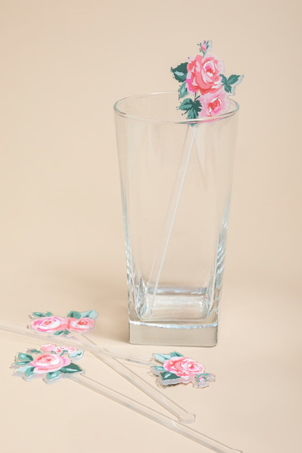 Rose Blossom Stir Stick Set