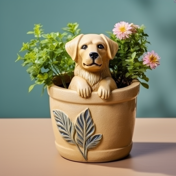 🔥Clearance sale for only $29.99🔥Garden Art Dog Flowerpot