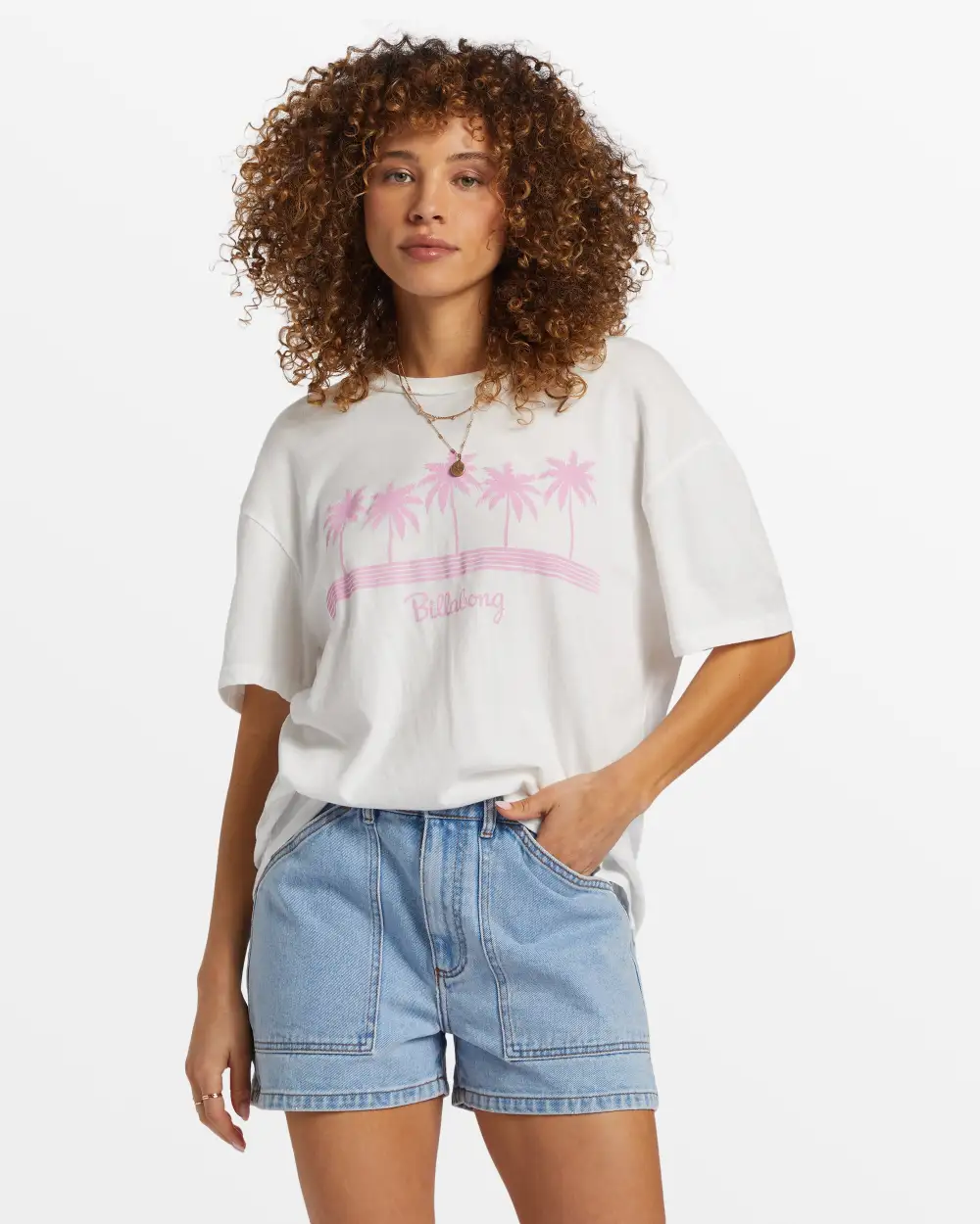 Final inventoryVacation Spot Oversized T-Shirt - Salt Crystal