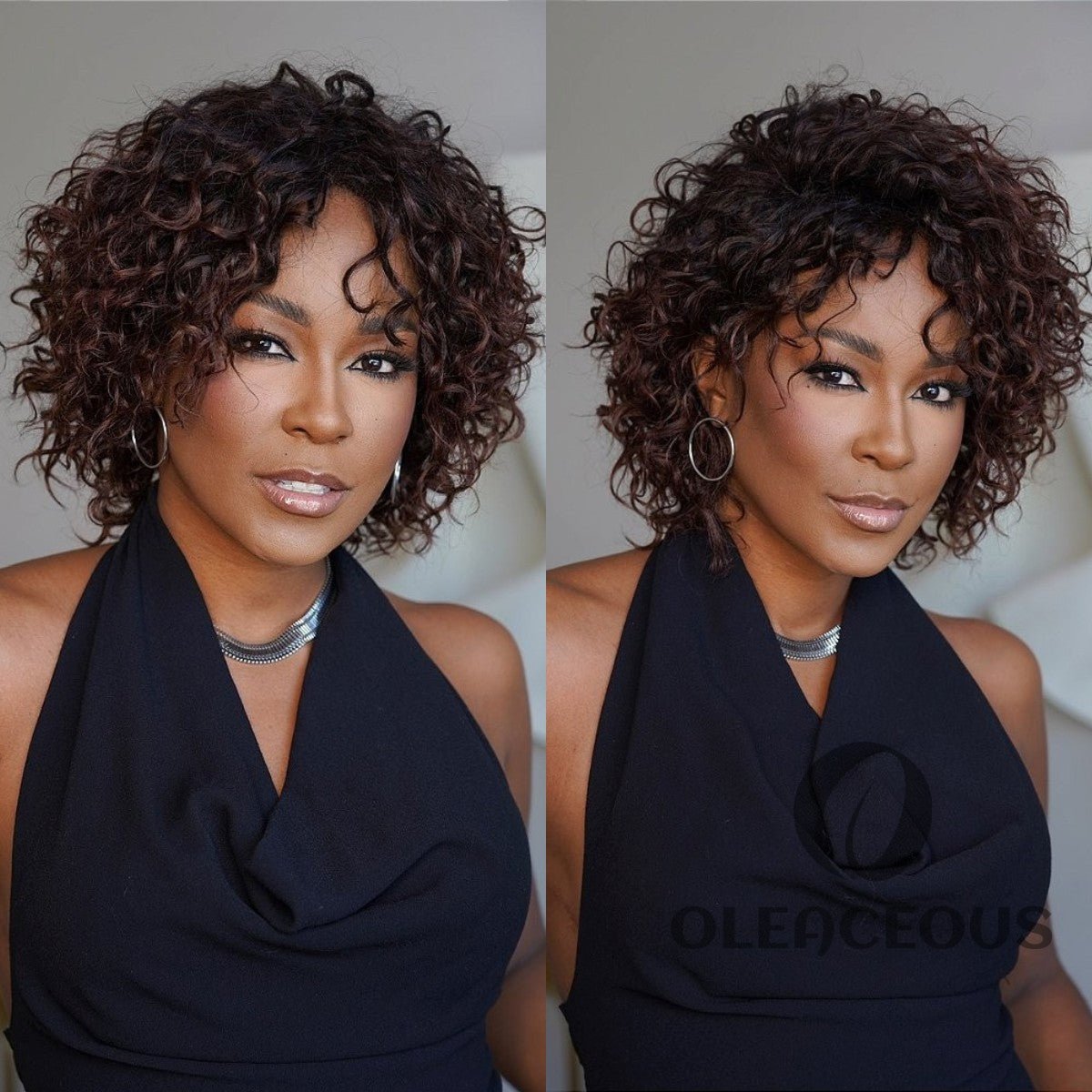 Put On & Go Short Red Brown Fluffy Curly Wig