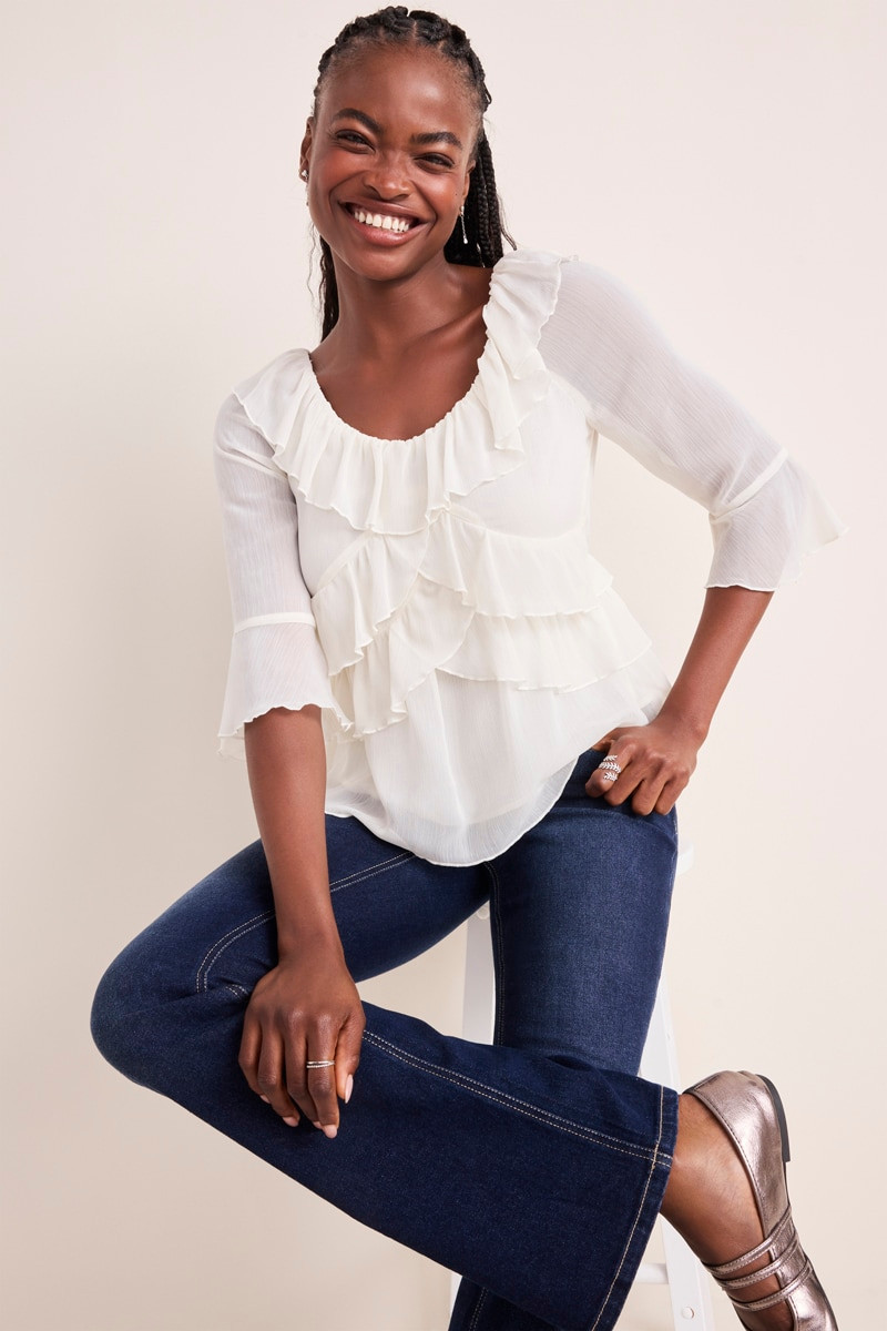 Bonnie Ruffle Tiered Blouse