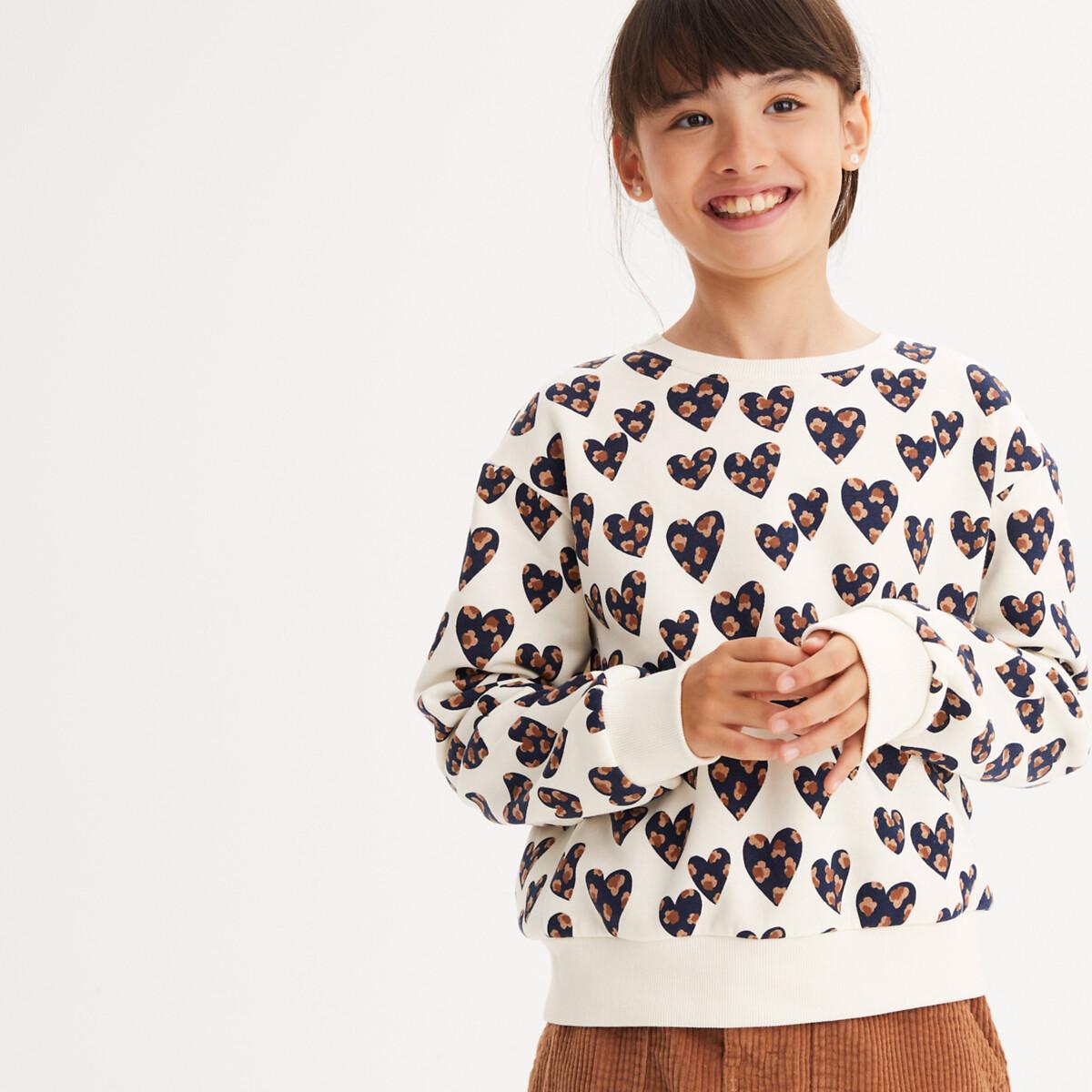 La Redoute Collections Bedrucktes Sweatshirt mit Herzen