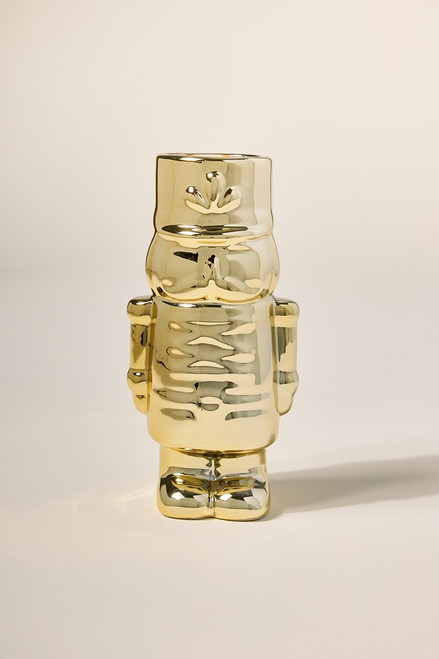 DW Home Festive Wreath Nutcracker Candle Jar 10oz