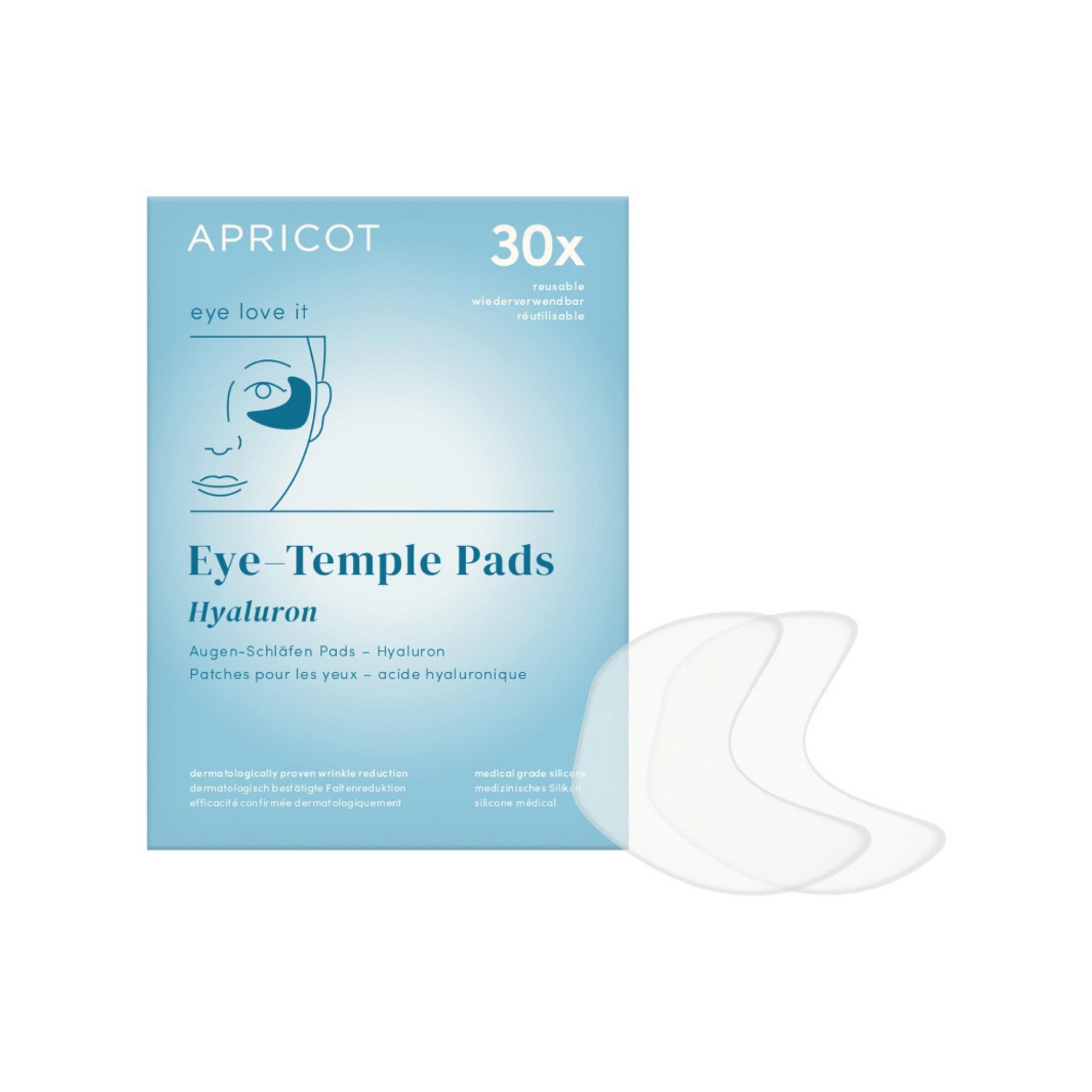 APRICOT Wiederverwendbare Augen-Schläfen Pads mit Hyaluron