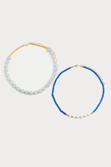 Hello Franki Beaded Necklace Duo for girls