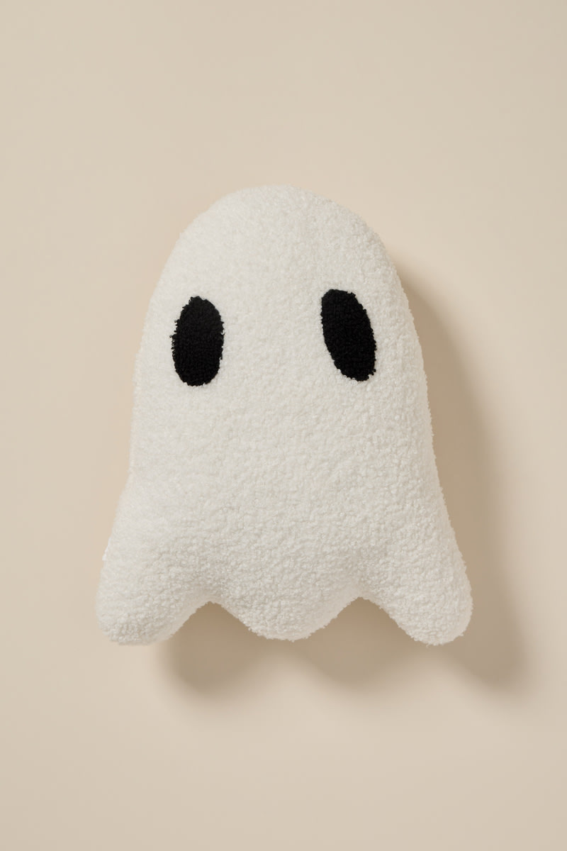 Ghost Fleece Throw Pillow