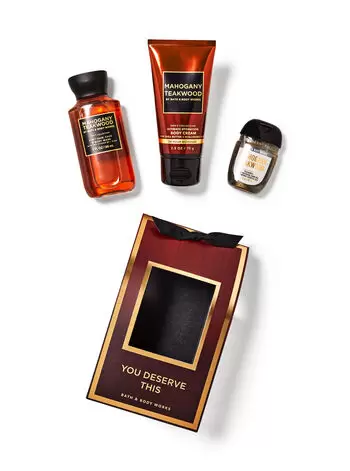 Mahogany Teakwood Mini Gift Bag Set