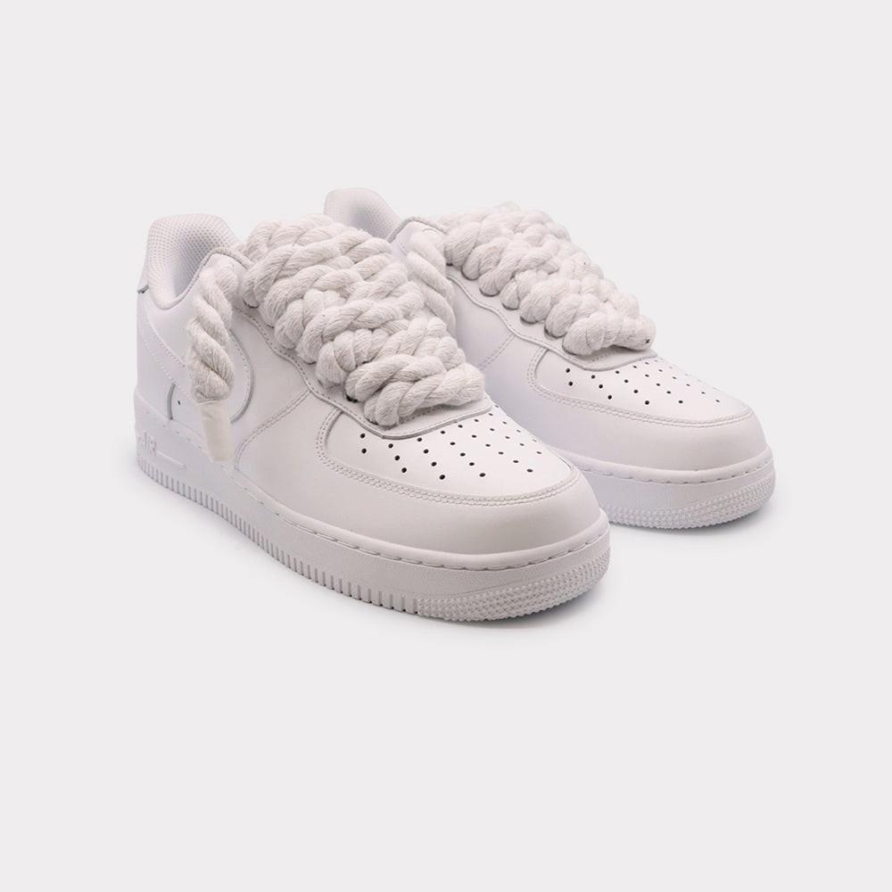 NIKE Air Force 1 White - Rope Lace White