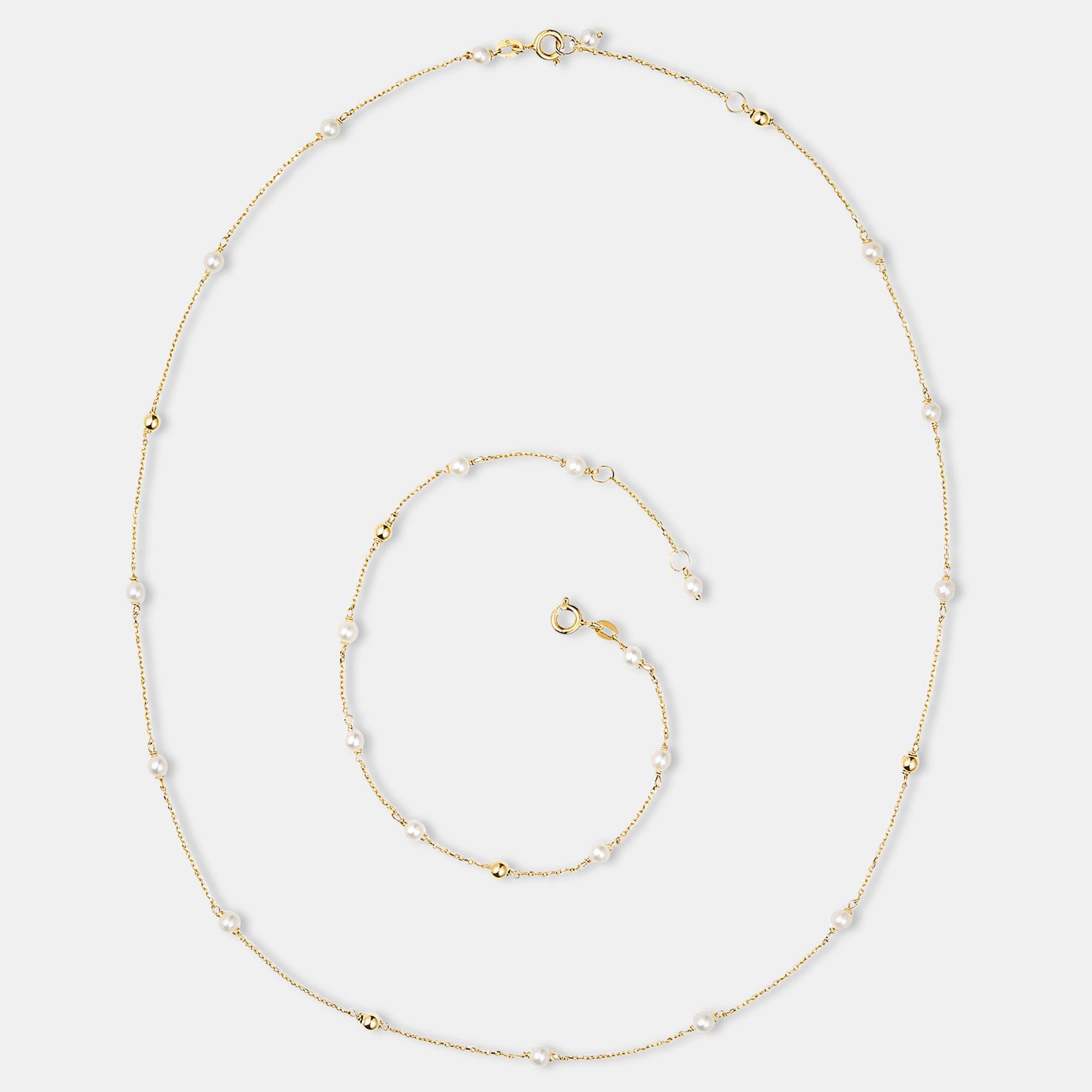 L' Atelier Gold 18 Karat by Manor Set Collier/Armkette