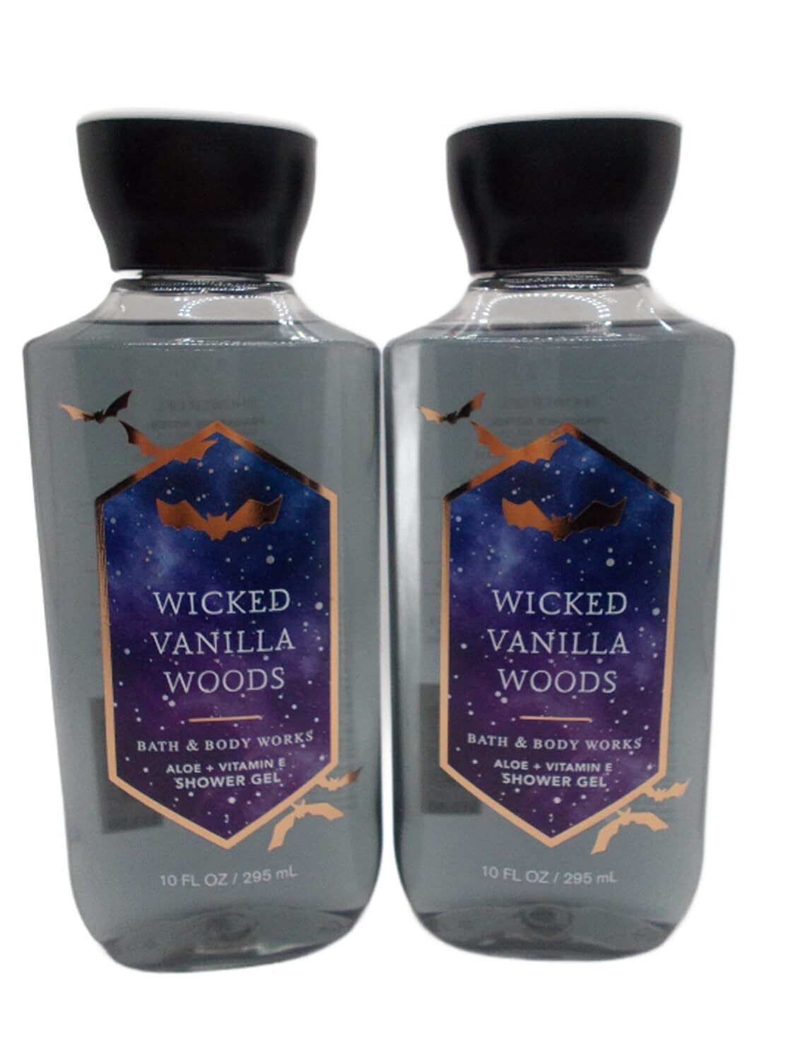 Bath & Body Works Signature Collection Shower Gel 10 Fl Oz 2 Pack (Wicked Vanilla Woods)