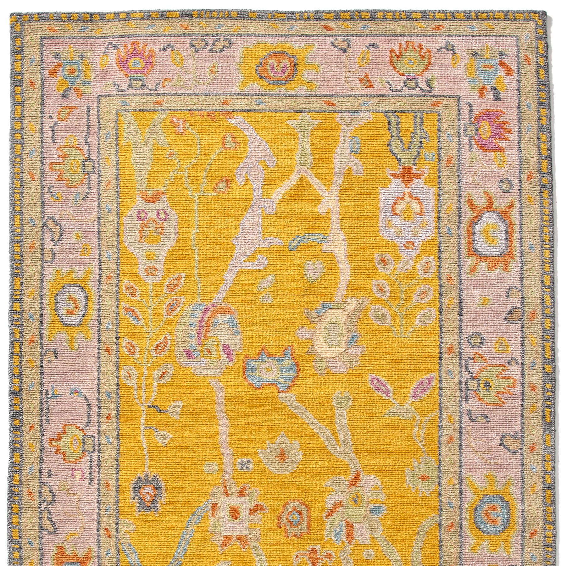 Gulbahar Oushak Hand-knotted Rug