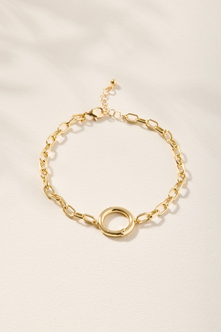 Cluster Charm Bracelet Base Gold