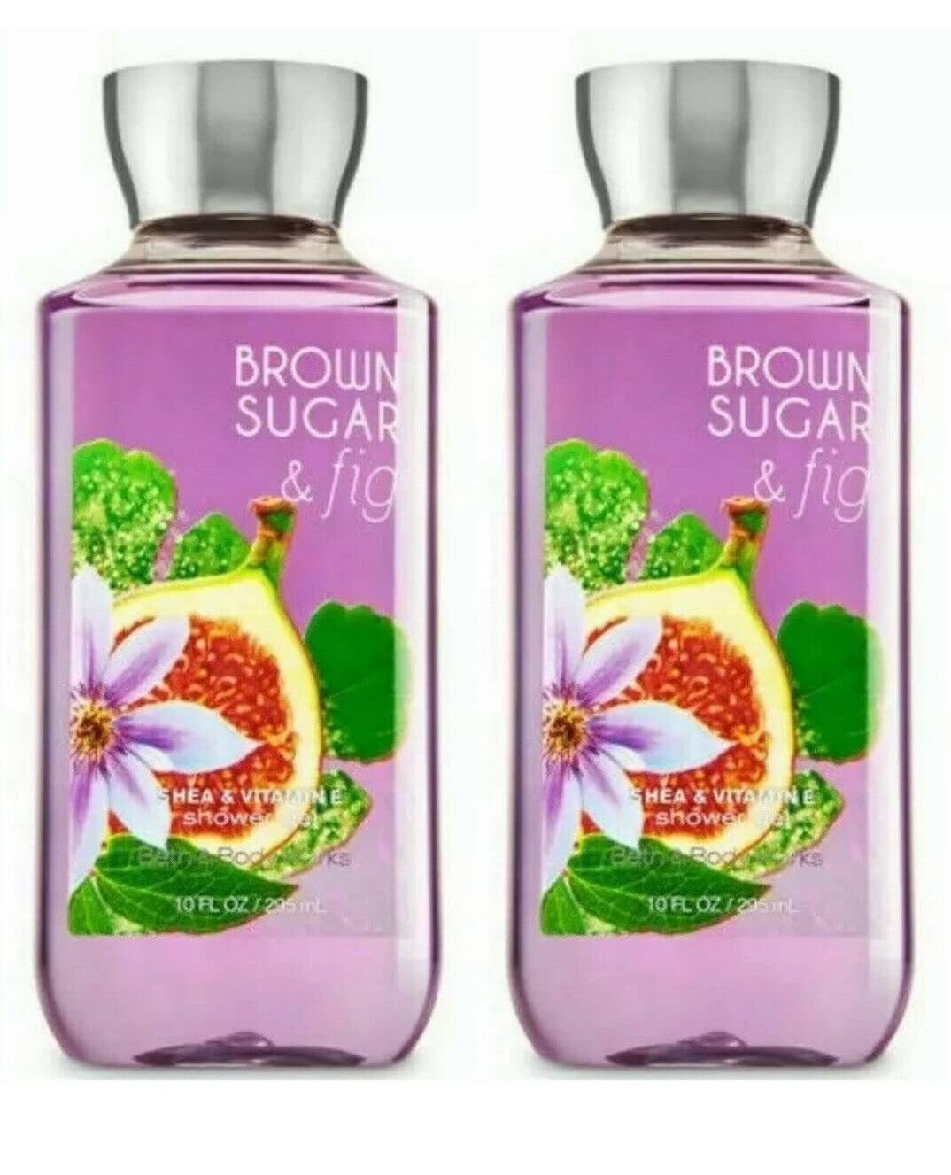 Bath & Body Works Brown Sugar & Fig Shower Gel 10 Oz 2 Pack (Brown Sugar & Fig)
