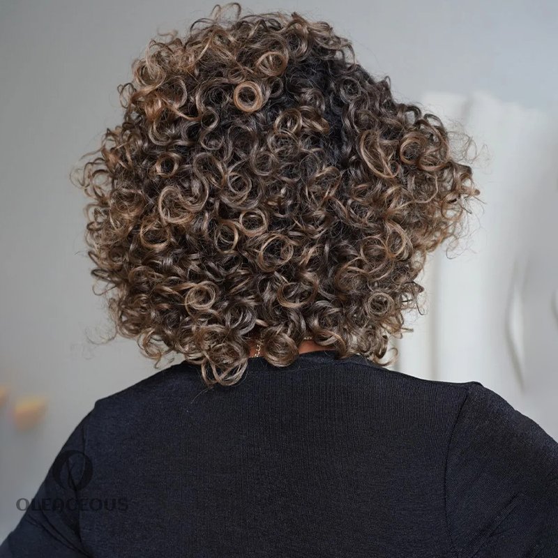 Put on & Go Ombre Light Blonde Short Brazilian Rose Curls Wig