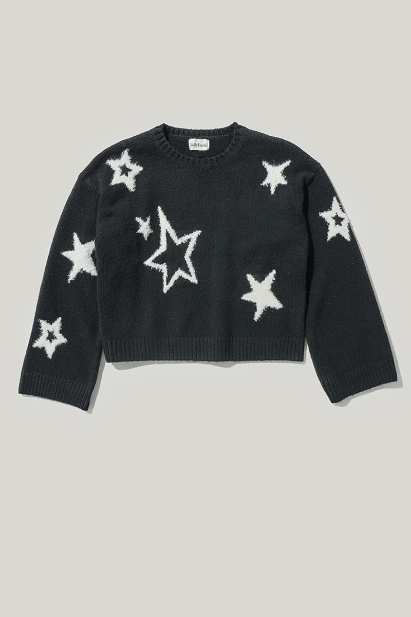 Hello Franki Mossy Star Pattern Pullover for girls