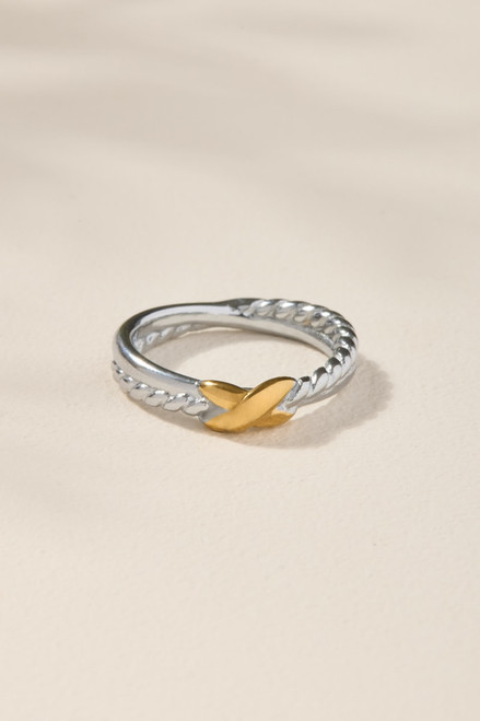 Vivian Stainless Steel Rope Knot Ring