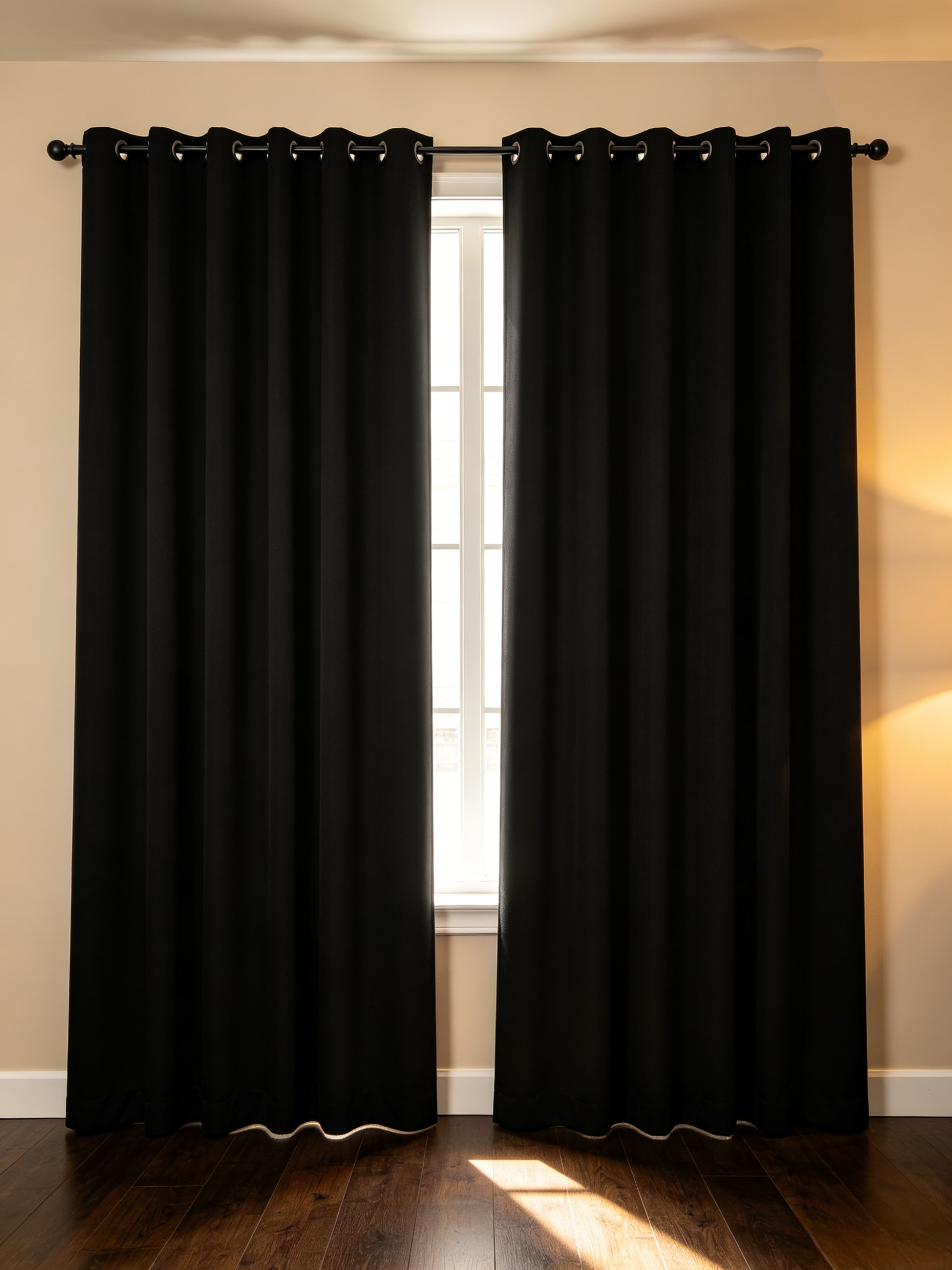 Silvertone Grommet Thermal Insulated Blackout Curtain Panel Pair