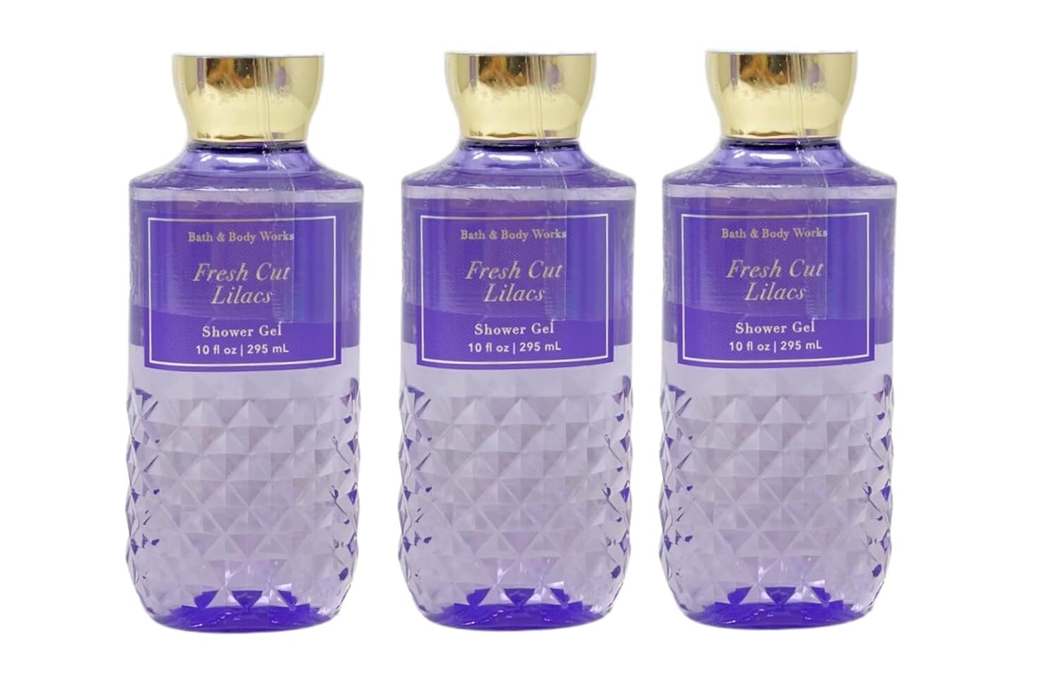 Bath & Body Works FRESH CUT LILACS Value Pack - Lot of 3 Shower Gel - Full Size