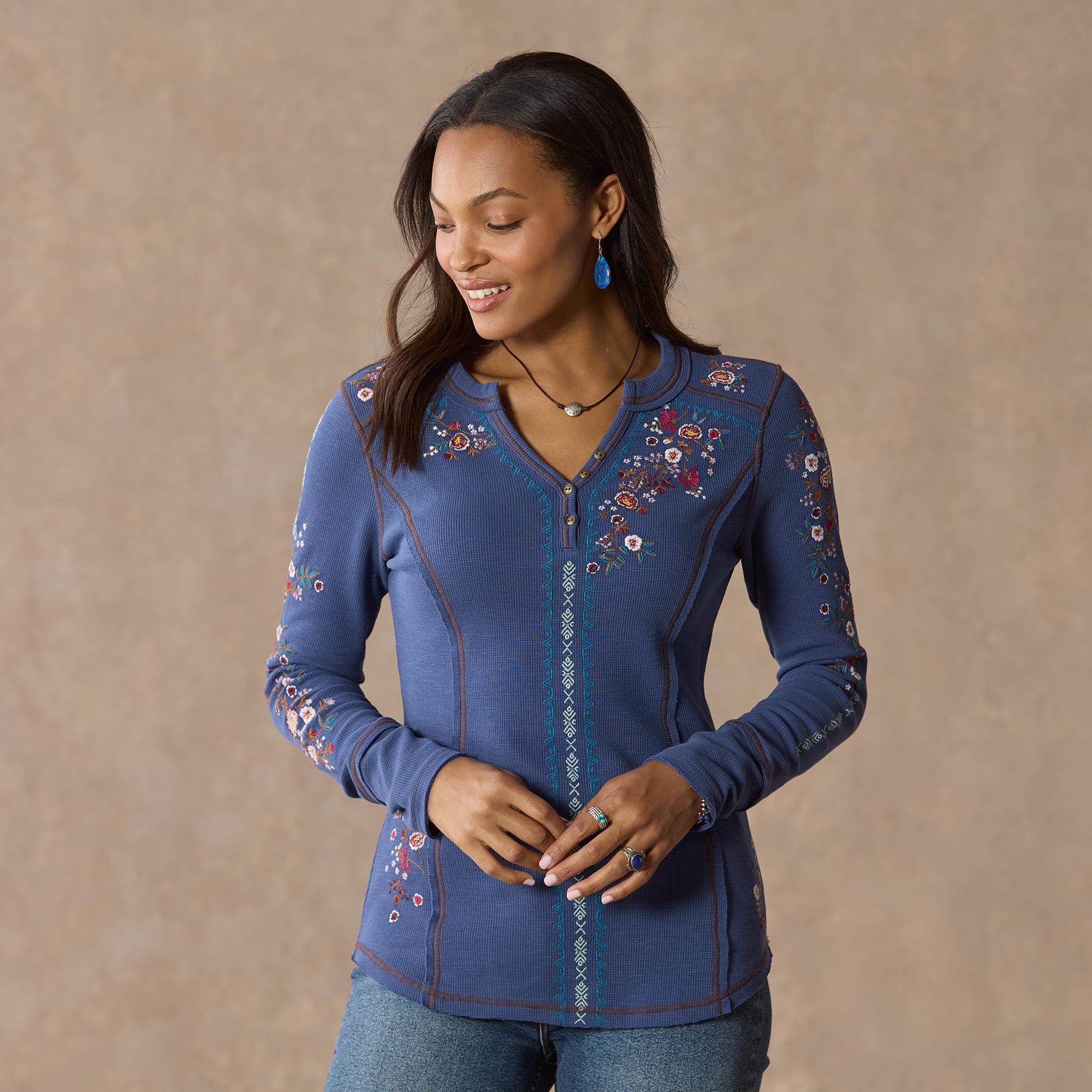 Fayette Floral Henley