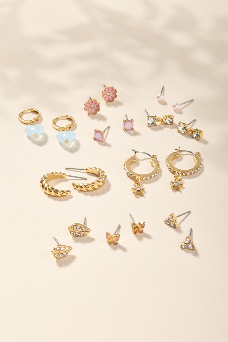 Clare Mixed Style Earring Set