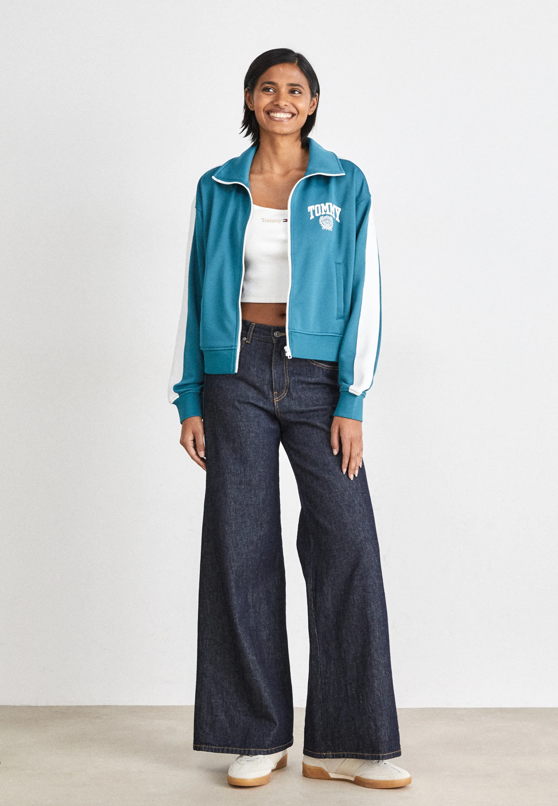 Jeans VARSITY SPORT TRACK JACKET - Felpa con zip