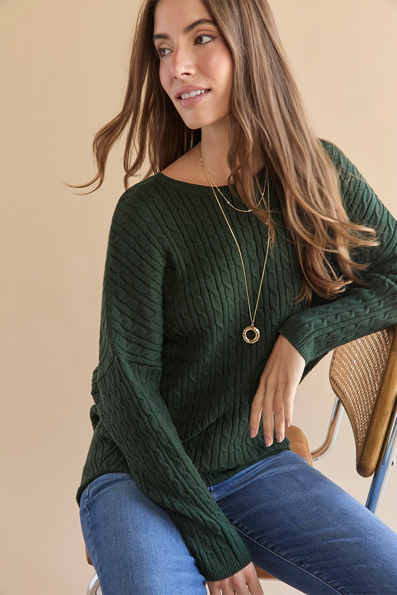 Antonia Long Sleeve Dolman Pullover Sweater