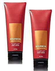 Bath & Body Works 2 Pack Men's Collection Ultra Shea Body Cream BOURBON. 8 Oz