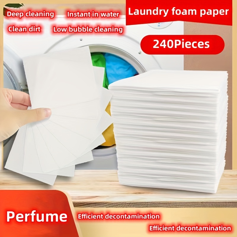 30/60/90/120/150/180/240/300pcs, Laundry Bubble Paper, Washing Tablets, Long-lasting Fragrance, Super Fragrance, Sterilization And Mite Removal, Washing Artifact, Powerful Stain Removal, Bubble Washing Tablets, Cleaning Supplies, Ready For School
